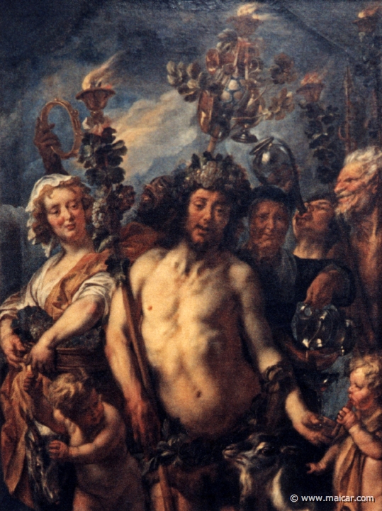 1118.jpg - 1118: Jacob Jordaens 1593-1678: Bacchus Triumf, 1640-50. Neue Galerie, Kassel.