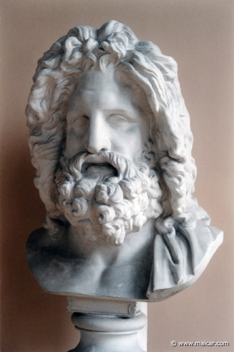 1313.jpg - 1313: Zeus from Otricoli. III c. AD. Vatican Museum. Antikmuseet, Lund.