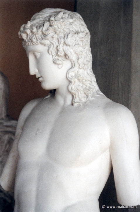 1401.jpg - 1401: Eros from Centocelle. Roman copy, possibly by Praxiteles. Vatican Museum. Antikmuseet, Lund.