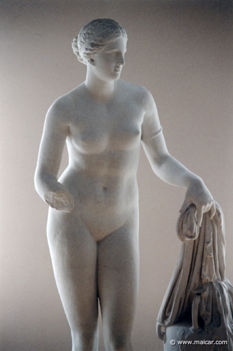1406.jpg - 1406: Aphrodite from Cnidos. Praxiteles, 350 BC. Antikmuseet, Lund.