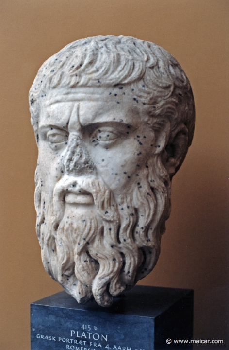 1626.jpg - 1626: Plato. Roman copy of Greek portrait. 4C BC. Ny Carlsberg Glyptotek, Copenhagen.