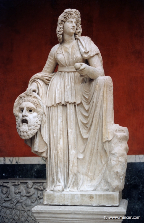 1631.jpg - 1631: Melpomene, Muse of tragedy. Roman copy. Ny Carlsberg Glyptotek, Copenhagen.