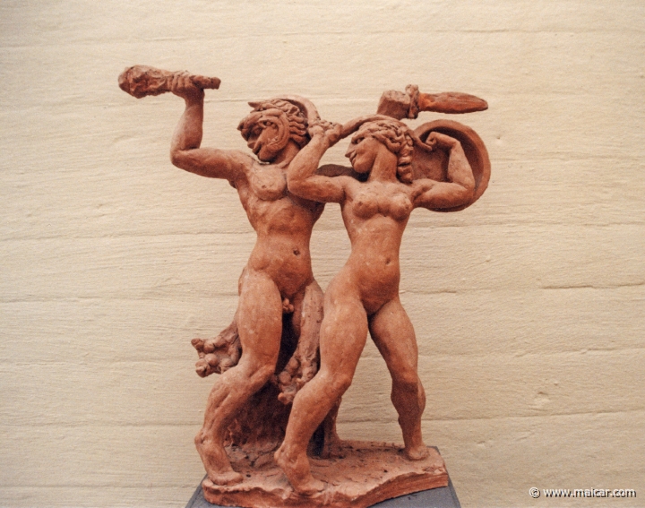 1808.jpg - 1808: Rudolph Tegner, 1873-1950: Hercules dancing with Omphale. Rudolph Tegners Museum.