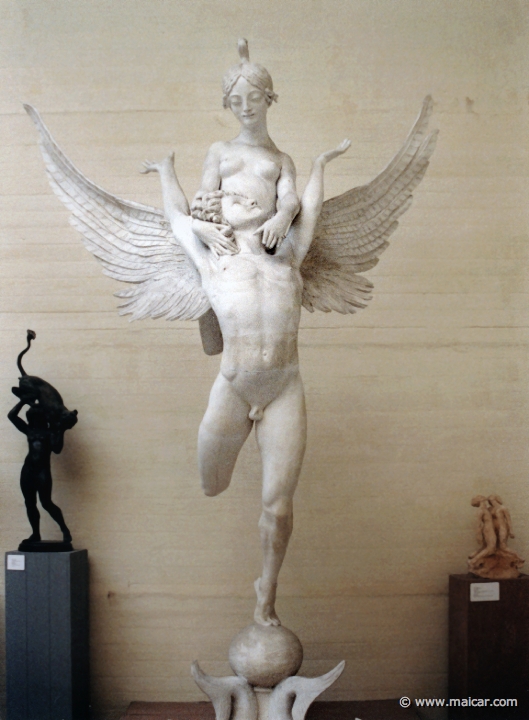 1902.jpg - 1902: Rudolph Tegner, 1873-1950: Eros and Psyche flying, 1920-21. Rudolph Tegners Museum, Denmark.