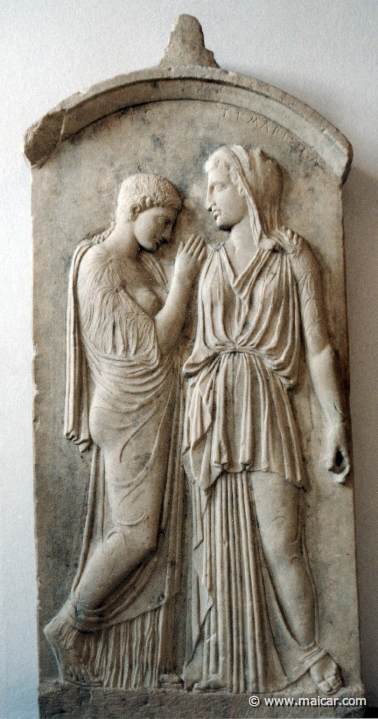 2016.jpg - 2016: Relief of Krito and Timarista, 420-410 BC. Archaeological Museum, Rhodes.
