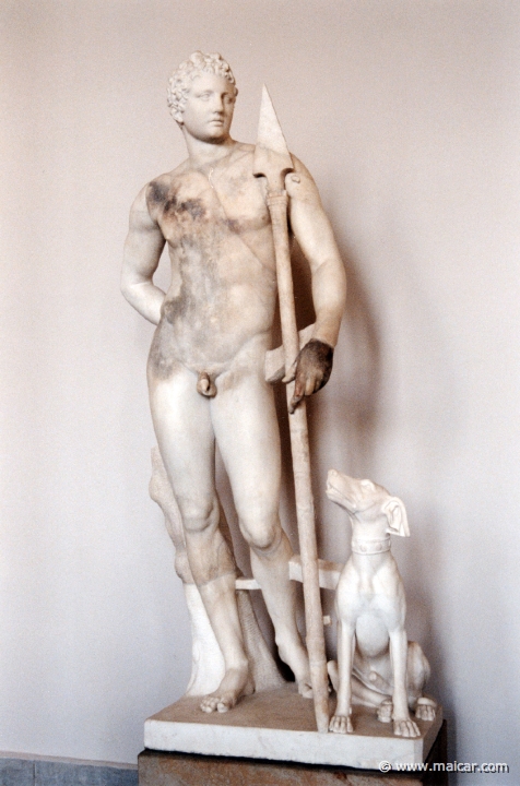 2128.jpg - 2127: Meleager, 340-330 v. Chr. Römische Kopie. Pergamon Museum, Berlin.