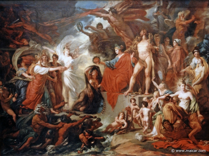 3205.jpg - 3205: Jacques Réattu 1760-1833: Der Triumph der Zivilisation, 1793. Hamburger Kunsthalle.
