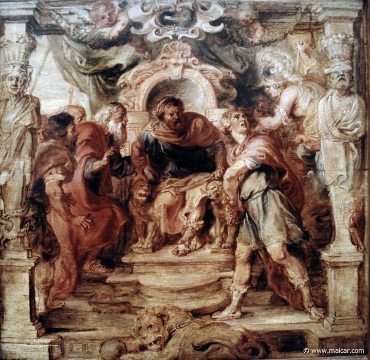 3926.jpg - 3926: Peter Paul Rubens 1577-1640: Achilles vertoornd op Agamemnon. Museum Boijmans van Beuningen, Rotterdam.