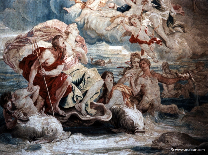 4011.jpg - 4011: Tapestry. Jan van Orly 1665-1735, Augustin Coppens 1668-1740: The glorification of Venus (detail).