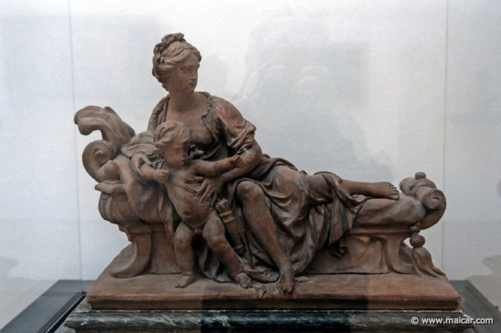 4113.jpg - 4113: Rombout Pauvels 1625-1692: Aphrodite et Eros (terre cuite). Palais des Beaux-arts, Lille.