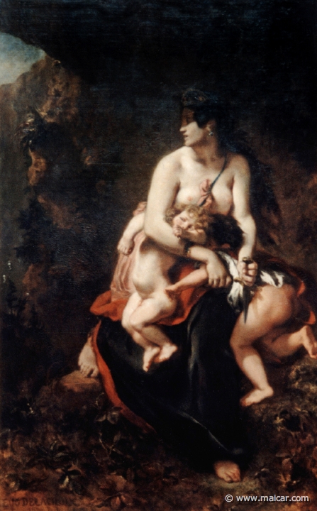 4129.jpg - 4129: Eugène Delacroix 1798-1863: Médée 1838. Palais des Beaux-arts, Lille.