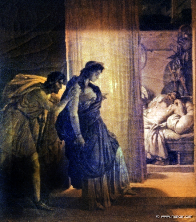 4237.jpg - 4237: Pierre-Narcisse Guérin 1774-1833: Clytemnestre hésitant avant de frapper Agamemnon endormi. Musée de Picardie, Amiens.