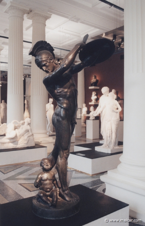 4310.jpg - 4310: Léon Cugnot 1835-1894: Corybante étouffant les cris de Jupiter enfant. Musée de Picardie, Amiens.