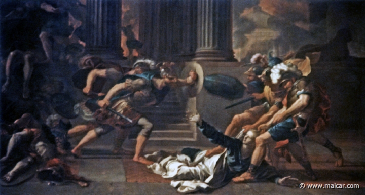 4413.jpg - 4413: Antoine Rivalz 1667-1735: Cassandre tirée hors du temple de Pallas. Musée des beaux arts, Rouen.