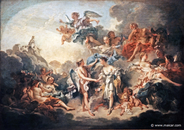 4431.jpg - 4431: François Boucher 1703-1770: Le Mariage de Psyché et de l’Amour. Musée des beaux arts, Rouen.