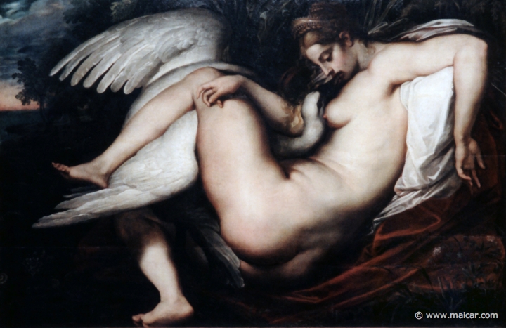 4627.jpg - 4627: Peter Paul Rubens 1577-1640: Leda mit dem Schwan. Gemäldegalerie Alte Meister, Dresden.