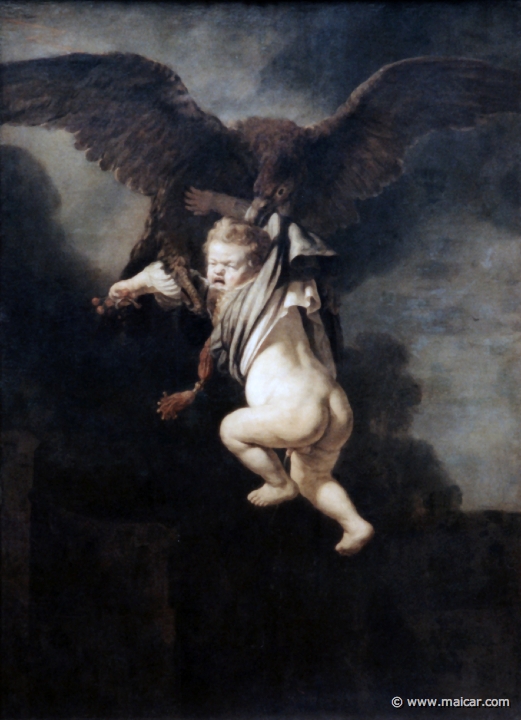 4635.jpg - 4635: Rembrandt: Ganymed in der Fängen des Adlers 1635. Gemäldegalerie Alte Meister, Dresden.