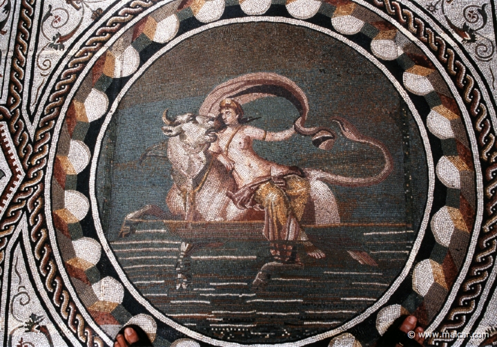5104.jpg - 5104: Europa. Roman mosaic. Ny Carlsberg Glyptotek, Copenhagen.