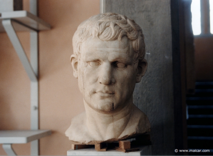 5226.jpg - 5226: Marcus Vipsanius Agrippa (63-12 BC). General and Admiral of Emperor Augustus. Antikmuseet, Lund.