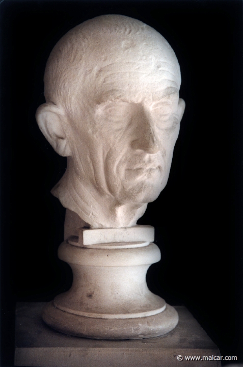 5436.jpg - 5436: Portrait bust of a Roman. Late Republic. Original marble in Ny Carlsberg Glyptotek, Copenhagen. Antikmuseet, Lund.