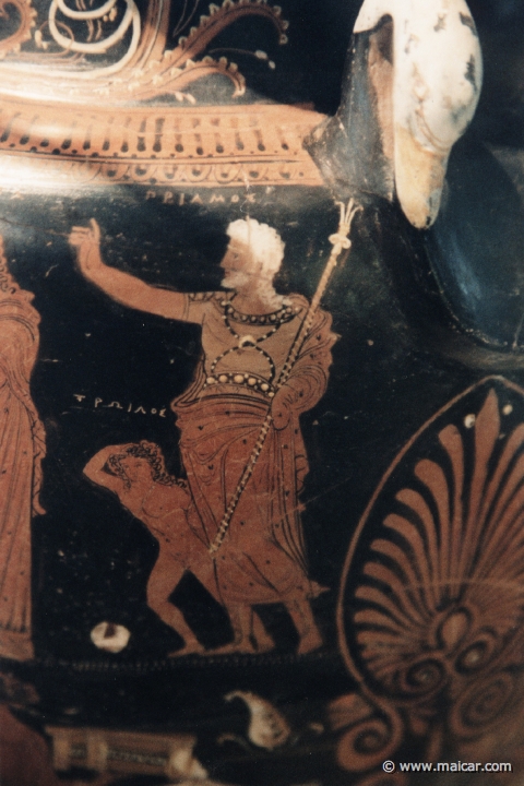 5724.jpg - 5724: Priam et Troïlos. Apulie “Peintre de Schultess”, vers 340 avant J.-C. Musée d'Art et d'Histoire, Genève.