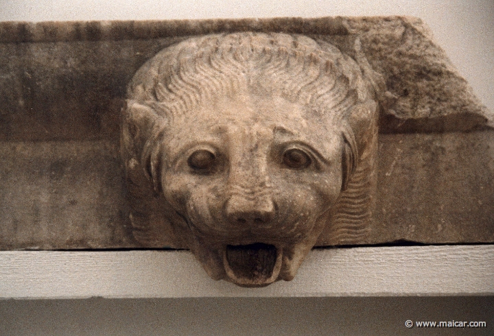6709.jpg - 6709: Head of a lion. Archaeological Museum, Olympia.