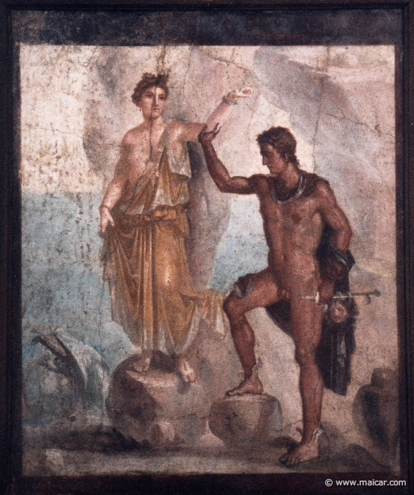7106.jpg - 7106: Perseus frees Andromeda from the sea-monster. Pompei, casa dei Dioscuri (VI 9,6), grande peristilio (53). National Archaeological Museum, Naples.