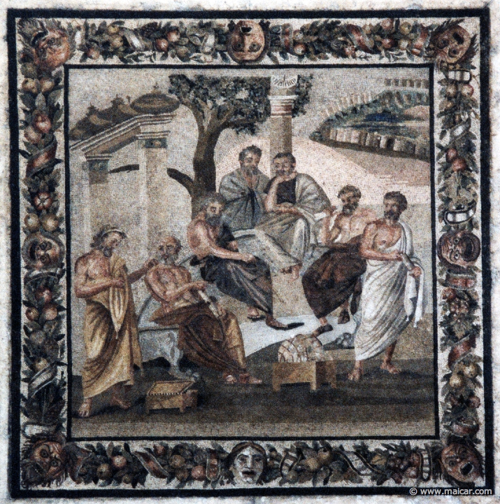 7330.jpg - 7330: L’Accademia di Platone. Pompei, villa di T. Siminius Stephanus. National Archaeological Museum, Naples.