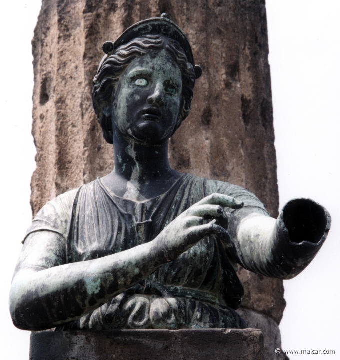 7404.jpg - Diana, in front of the Temple of Apollo, Pompeii.