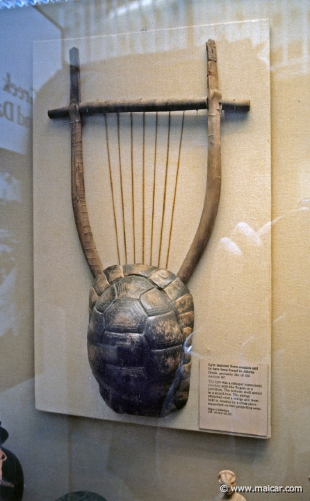 8233.jpg - 8233: Lyre restored from remains. Athens c. 5th or 4th century BC. British Museum, London.