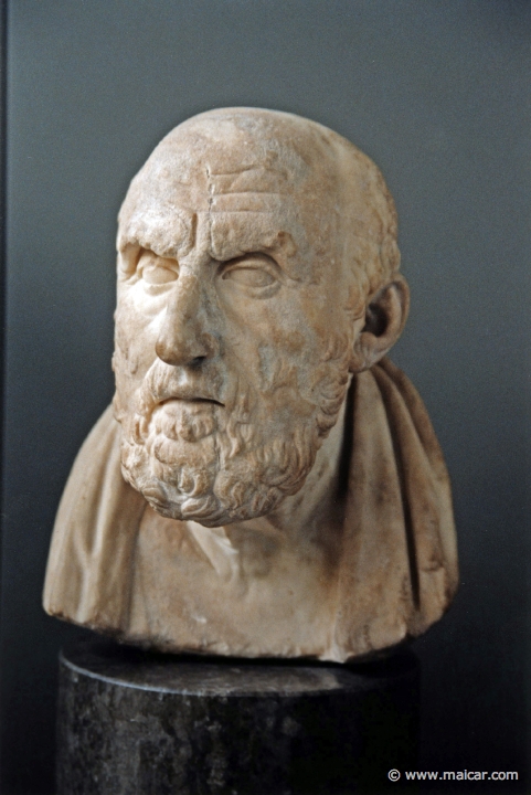 8328.jpg - 8328: Chrysippos (c.281/77-208/4 BC). Roman copy late 3rd or 2nd century BC. British Museum, London.