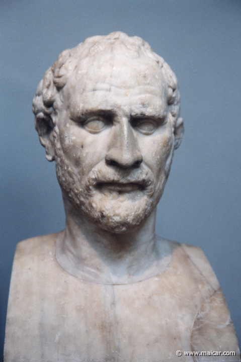 8335.jpg - 8335: Demosthenes 384-322 BC. Roman copy of original from 280 BC. British Museum, London.