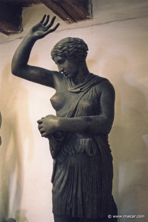 8729.jpg - 8729: Amazone ‘Sosikles’ typen. Polyklet. Graesk ca 430 f.Kr. (Romkopi). Rom, Museo Capitolino. Den Kongelige Afstøbningssamling, Copenhagen.