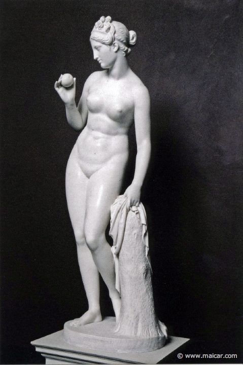 9018.jpg - 9018: Bertel Thorvaldsen 1770-1844: Venus with the Apple Awarded by Paris, 1813-16. The Thorvaldsen Museum, Copenhagen.