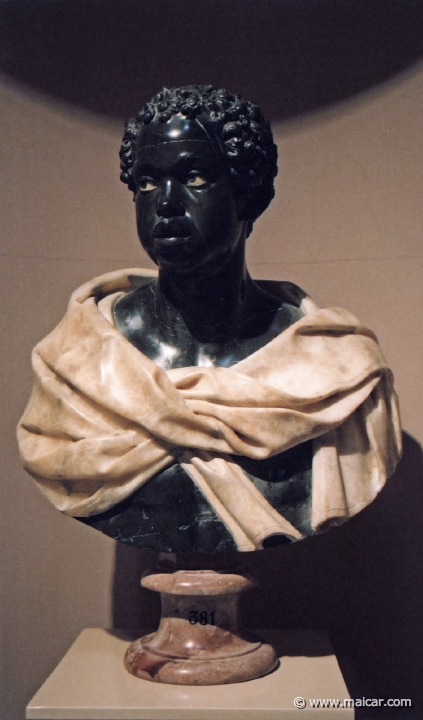9905.jpg - 9905: Busto de etíope. Anónimo italiano, siglo XVII. Museo Nacional del Prado.
