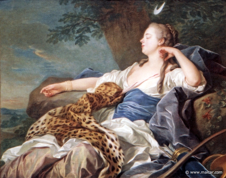 9908.jpg - 9908: Louis-Michel van Loo 1707-1771: Diana dormida. Museo Nacional del Prado.