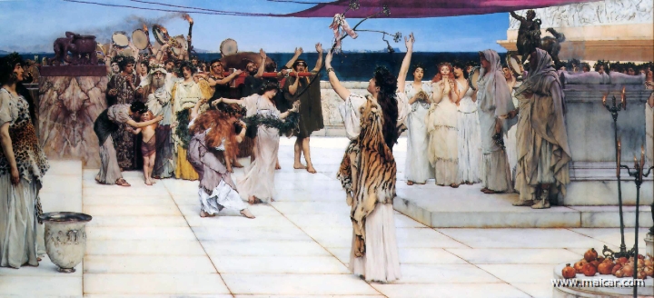 alma005.jpg - alma005: Sir Lawrence Alma-Tadema (1836-1912): A Dedication to Bacchus (1889).