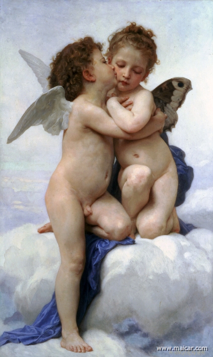 bouguereau015.jpg - bouguereau015: William-Adolphe Bouguereau (1825-1905): L'Amour et Psyche, enfants (1890).