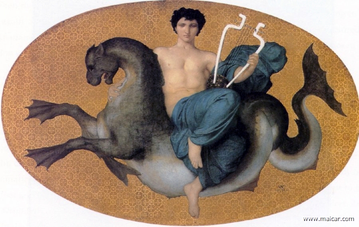 bouguereau016.jpg - bouguereau016: William-Adolphe Bouguereau (1825-1905): Arion on a Sea Horse (1855).