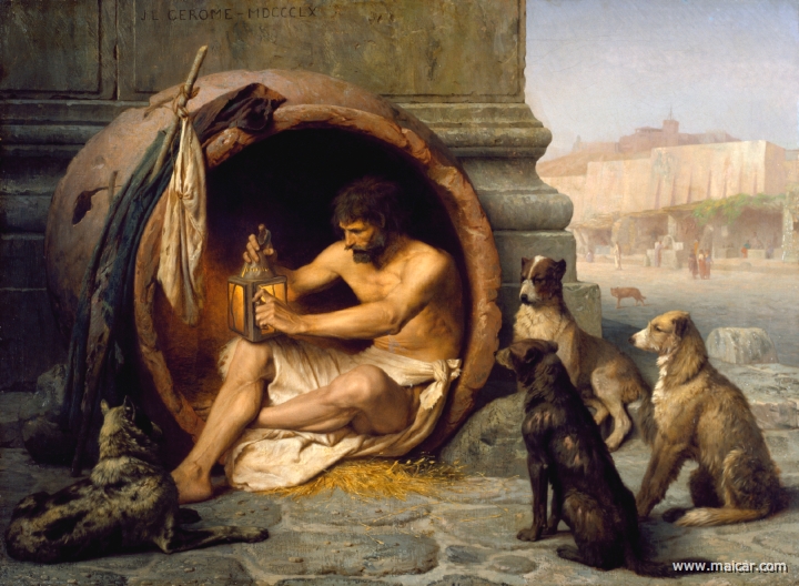 gerome004.jpg - gerome004: Jean-Léon Gérôme (1824-1904): Diogenes (1860).