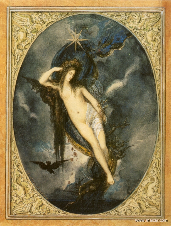moreau010.jpg - moreau010: Gustave Moreau (1826-1898): Night (c. 1880).