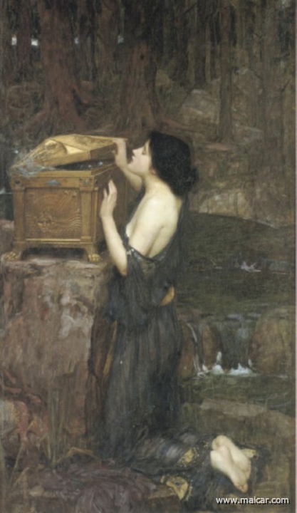 waterhouse006.jpg - waterhouse006: John William Waterhouse (1849-1917): Pandora (1896).