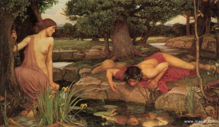 waterhouse008.jpg - waterhouse008: John William Waterhouse (1849-1917): Echo and Narcissus (1903).