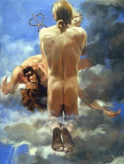 durand020.jpg - durand020: Birth of Dionysus,1997, 120 x 90. André Durand (born Ottawa, Canada, 1947).