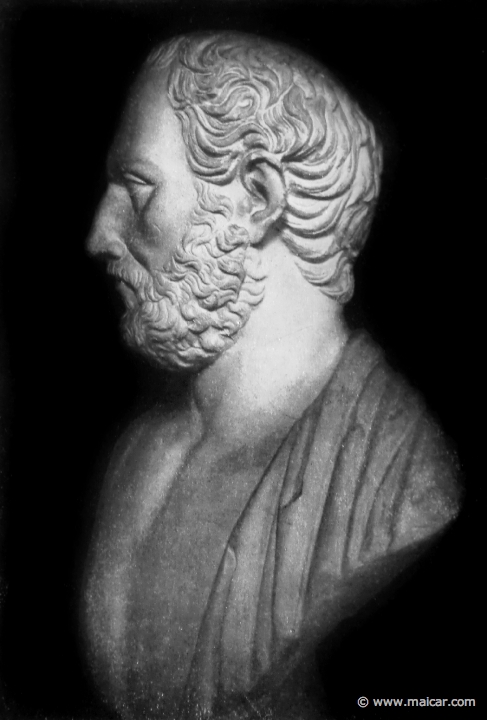 hek017b.jpg - hek017b: Büste des Thukydides. Holkham Hall (England). Die Bildniskunst der Griechen und Römer, von Anton Hekler (1912).