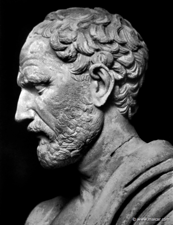 hek057.jpg - hek057: Kopf der Demosthenes-Statue (056). Rom, Vatikan. Die Bildniskunst der Griechen und Römer, von Anton Hekler (1912).