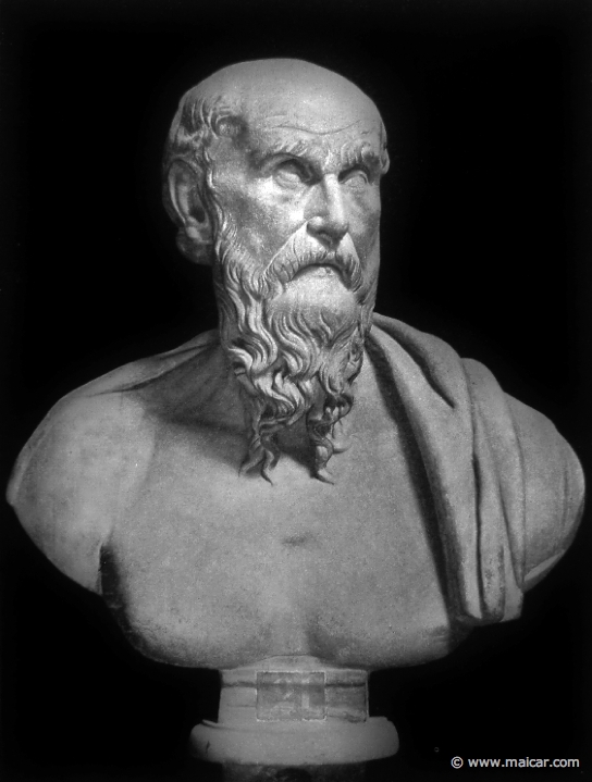 hek114a.jpg - hek114a: Diogenes (?). Rom, Kapitolinisches Museum. Die Bildniskunst der Griechen und Römer, von Anton Hekler (1912).
