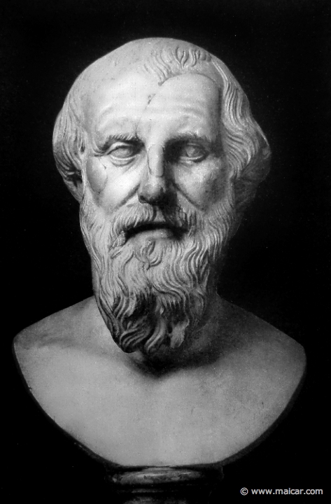 hek114b.jpg - hek114b: Diogenes (?). Berlin, Kgl. Museen. Die Bildniskunst der Griechen und Römer, von Anton Hekler (1912).