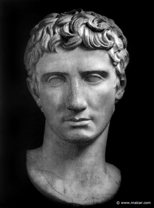 hek167.jpg - hek167: Augustus. Boston, Museum of fine Arts. Die Bildniskunst der Griechen und Römer, von Anton Hekler (1912).