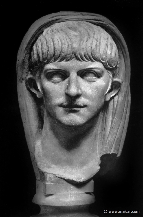 hek181.jpg - hek181: Claudius. Rom, Nationalmuseum. Die Bildniskunst der Griechen und Römer, von Anton Hekler (1912).